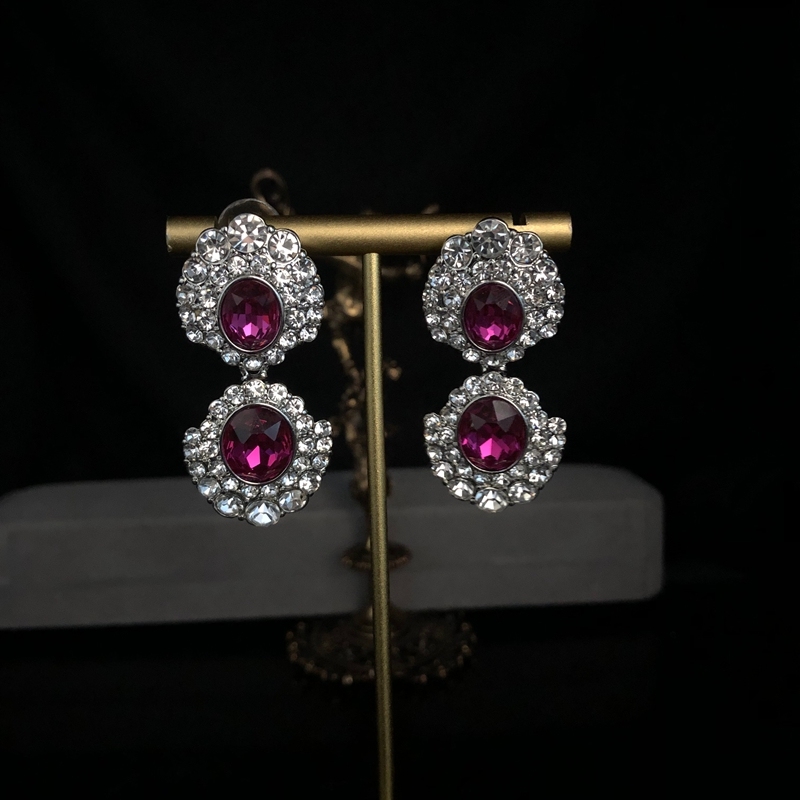 1 Piece 1 Pair Vintage Style Wedding Bridal Geometry Artificial Pearl Alloy Inlay Artificial Gemstones Artificial Pearls Glass Women's Beaded Chain Jewelry Set