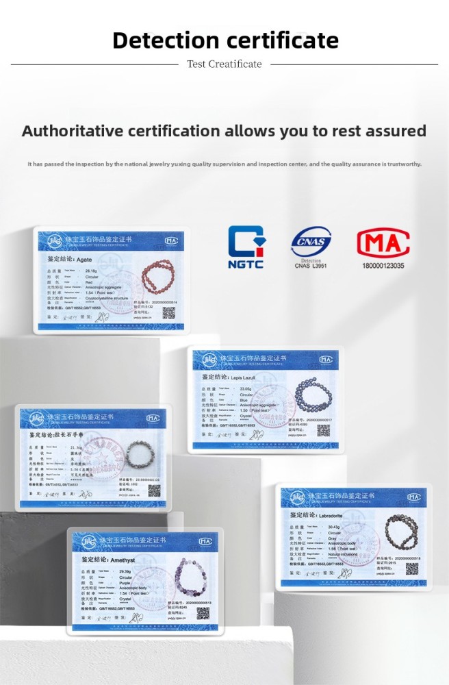 JD Jewelry Double Ring Bracelet Natural Amethyst White Crystal Bow Simple Style Fashion Sweet Style Women's Accessories