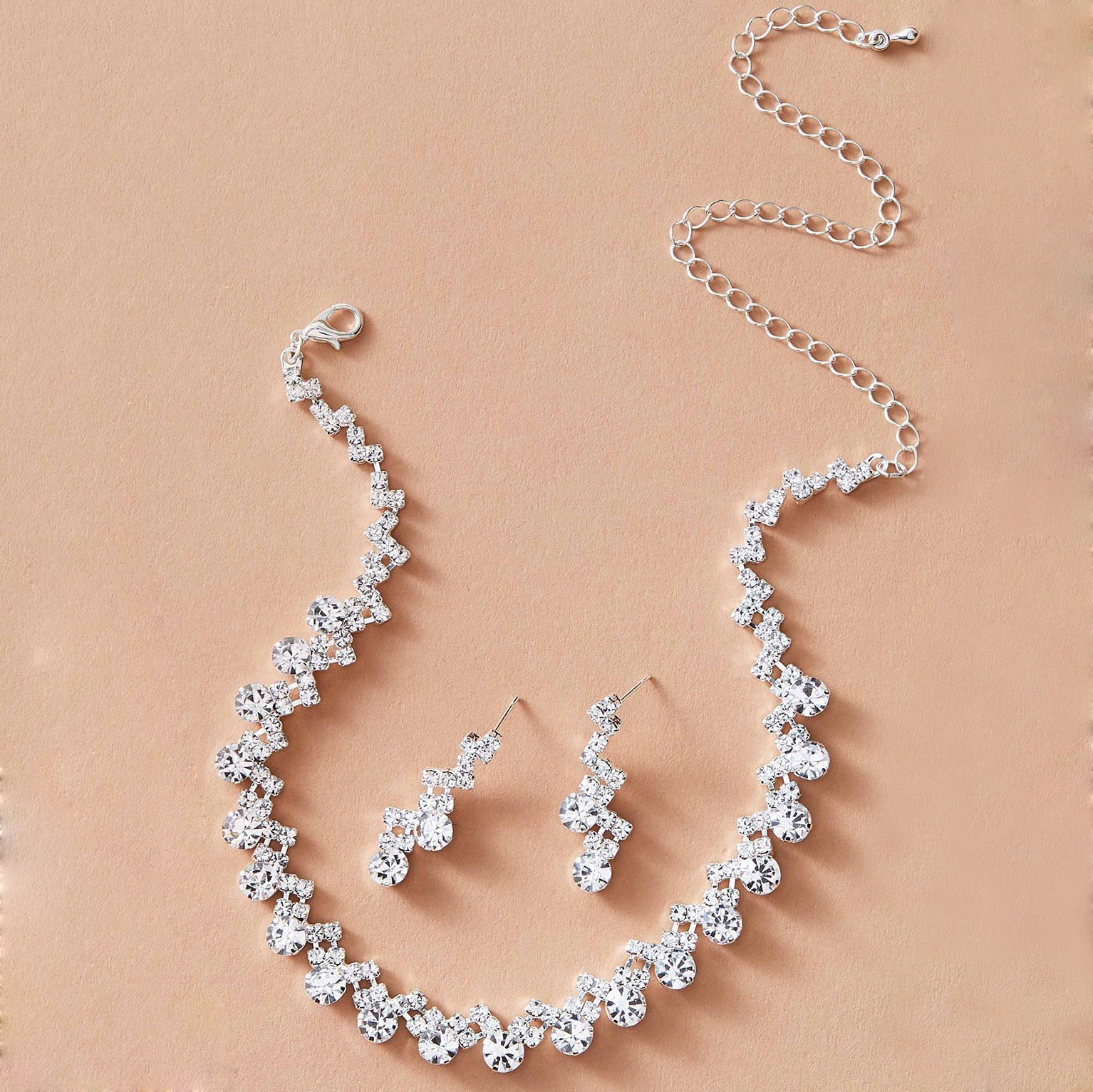 Elegant Southeast Asian Vintage Court Dress Jewelry Set Necklace Earrings Bracelet Women's Fashion Accessories For Evening Parties