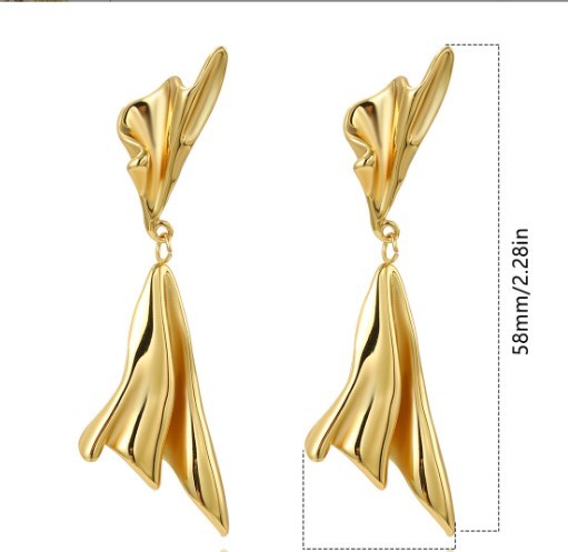 1 Pair Elegant C Shape Heart Shape Flower 304 Stainless Steel Ear Studs