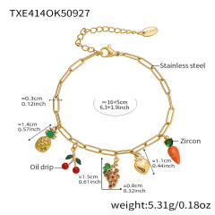 TXE414- Gold DIY Bracelet 16+5cm