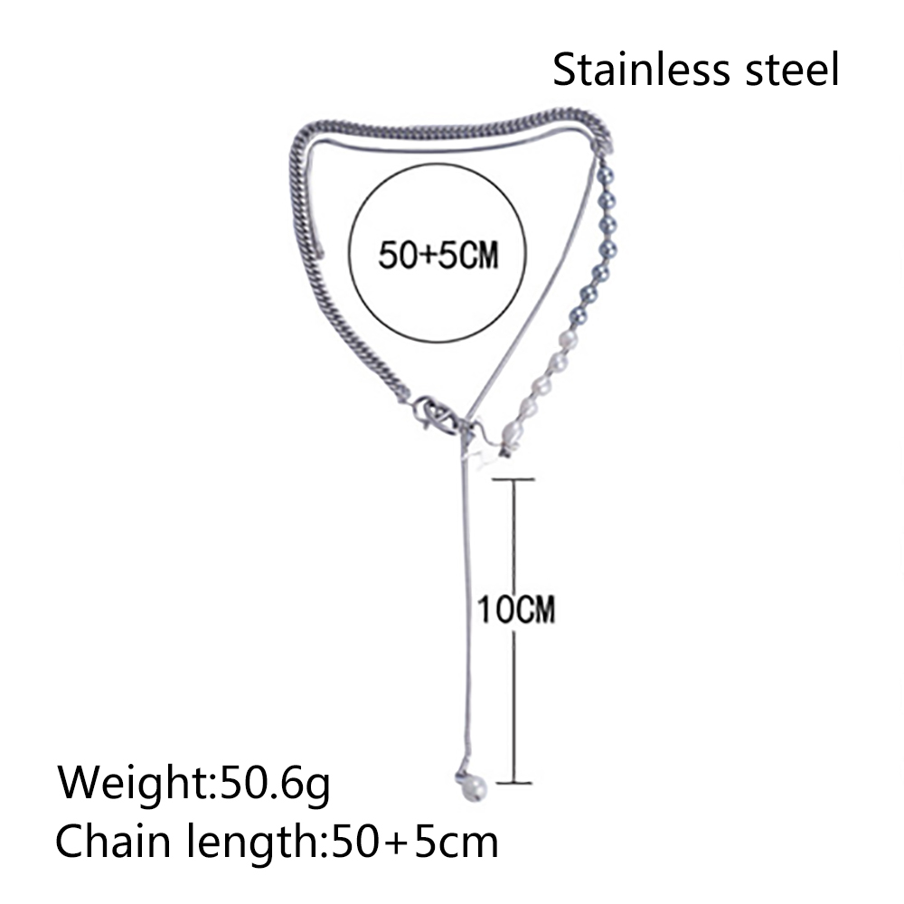 PVD Coated Real Gold Plated 18K Gold Solid Color 304 Stainless Steel Simple Style Classic Style Waterproof Non Tarnish 304 Stainless Steel Layered Necklaces
