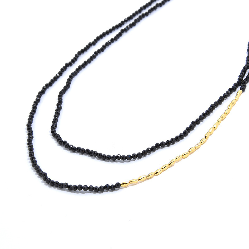 Casual Simple Style Geometric Natural Stone Agate Sterling Silver Gold Plated Sweater Chain In Bulk