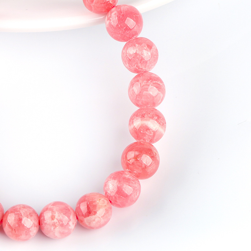 Natural Red Patterned Quartz Crystal Bracelet High Quality Ice Type Argentine National Stone Inca Rose Sea Tang Crystal Gem