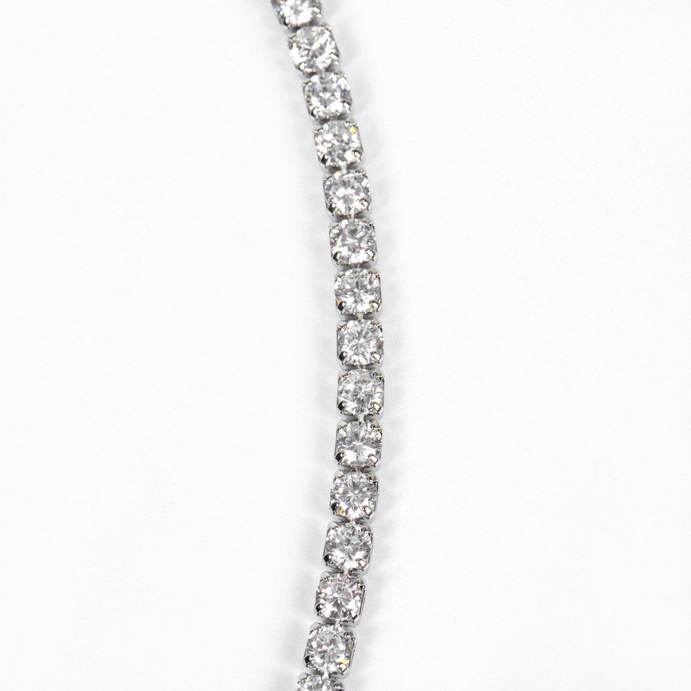 Bridal Jewelry Necklace Earrings Set Zircon Wedding Dress Women's Wedding Accessories High-end Two-piece Jewelry Set