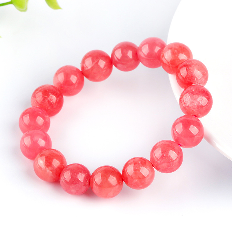 Natural Red Patterned Quartz Crystal Bracelet High Quality Ice Type Argentine National Stone Inca Rose Sea Tang Crystal Gem