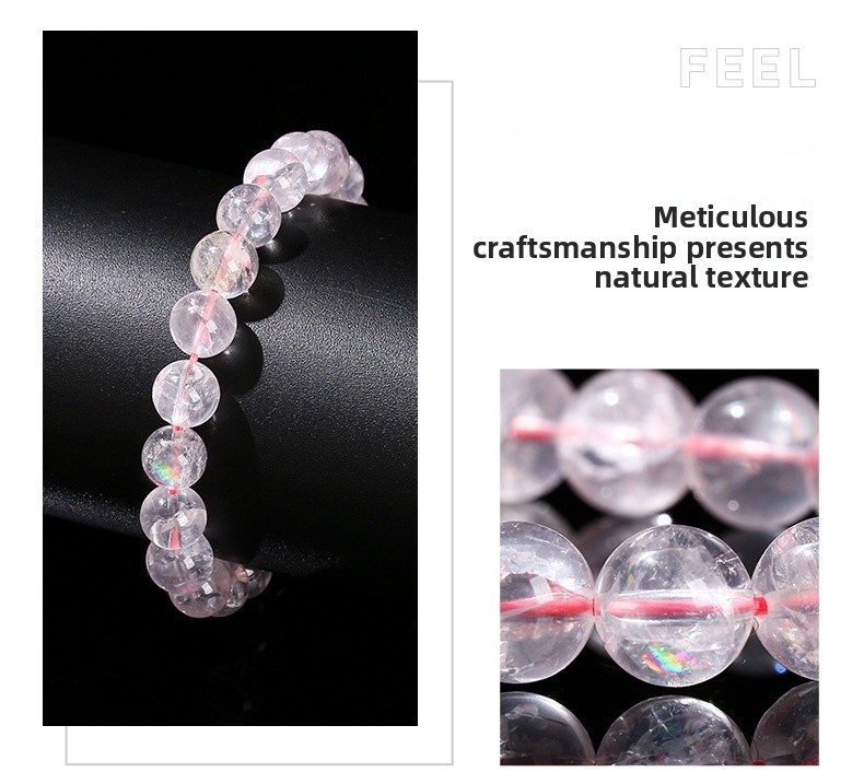 JD Jewelry Natural Pink Aries Seven-Color Starlight Crystal Bracelet Fashion High-End Round Bead Accessories For Women