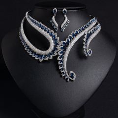 Blue on White Background Zirconium