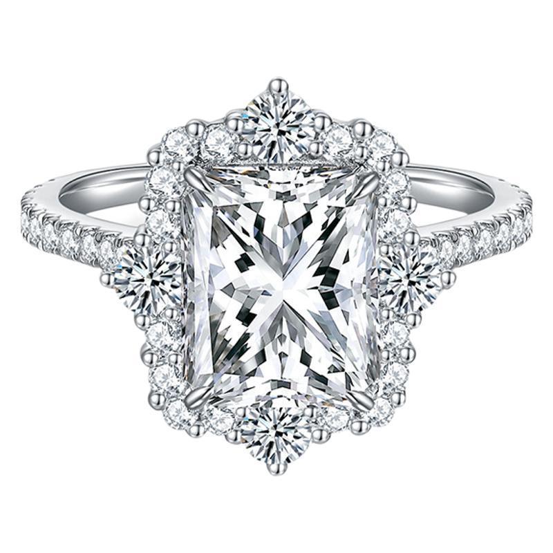 Moissanite Rings Geometric