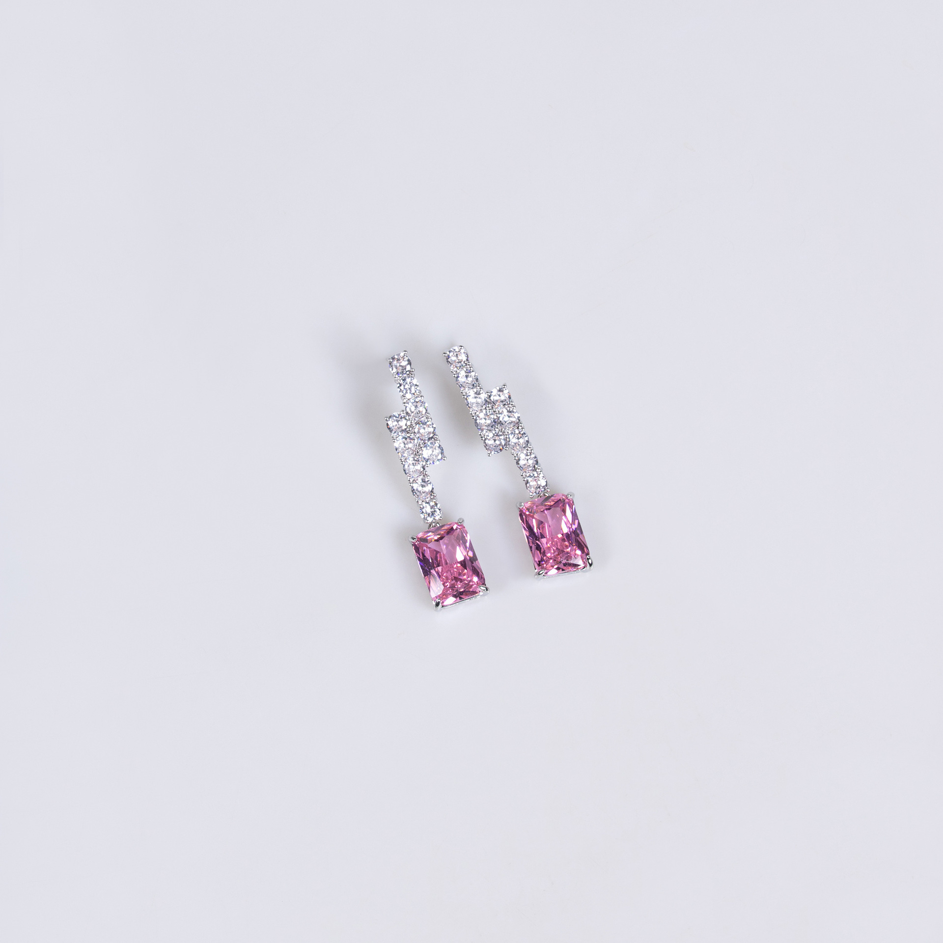 Elegant Zircon Necklace Earring Set Bridal Gown Accessories High-End Jewelry Women's Stylish Floral Pattern Retro Craftsmanship
