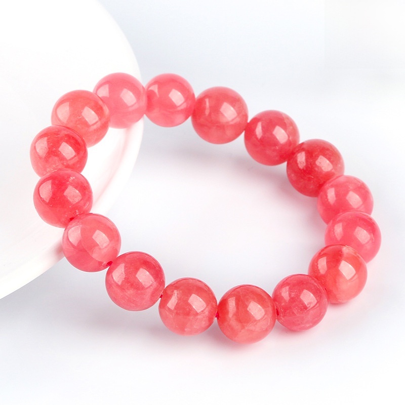 Natural Red Patterned Quartz Crystal Bracelet High Quality Ice Type Argentine National Stone Inca Rose Sea Tang Crystal Gem