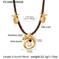 P2168- Gold Necklace 41+5cm