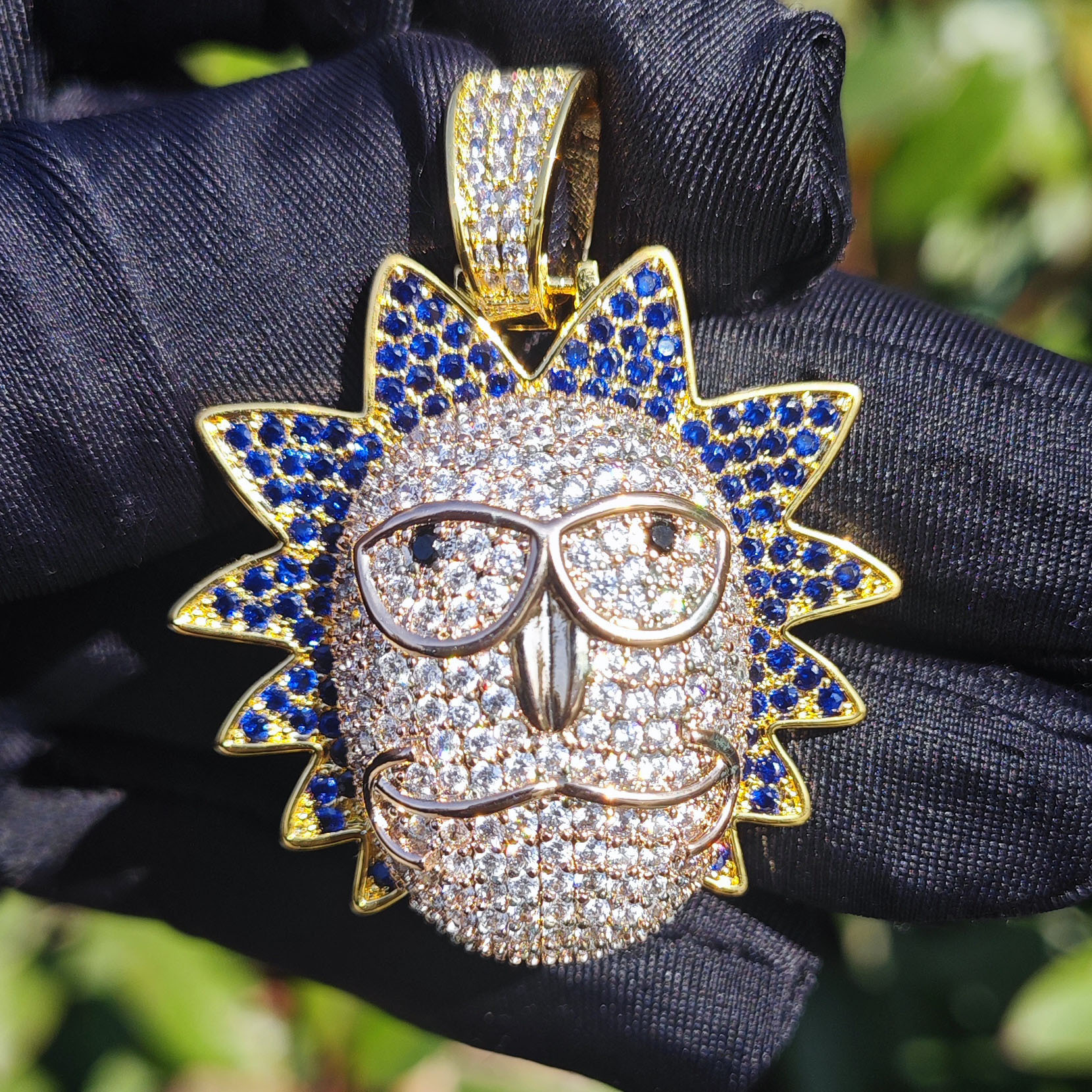Classic  Cartoon Avatars Hip Hop Style Pendant Fashionable Streetwear Versatile Trendy Copper Necklace