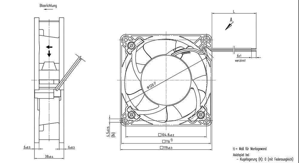Dimensional Drawing of DV4114N