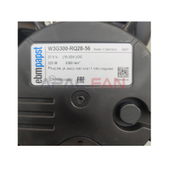  Close-up of the nameplate for technical specifications and authenticity verification