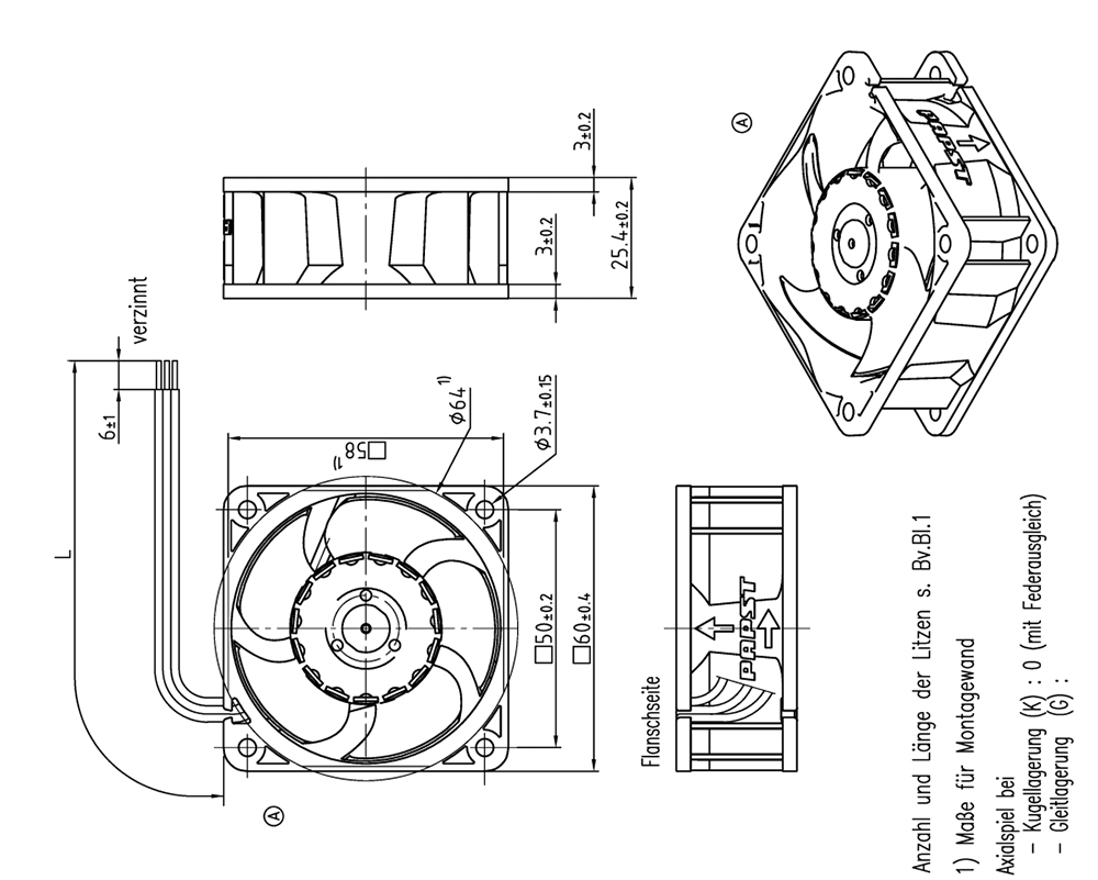 Dimensional Drawing of 624N