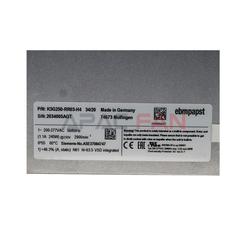 K3G250-RR03-H4  ebm-papst