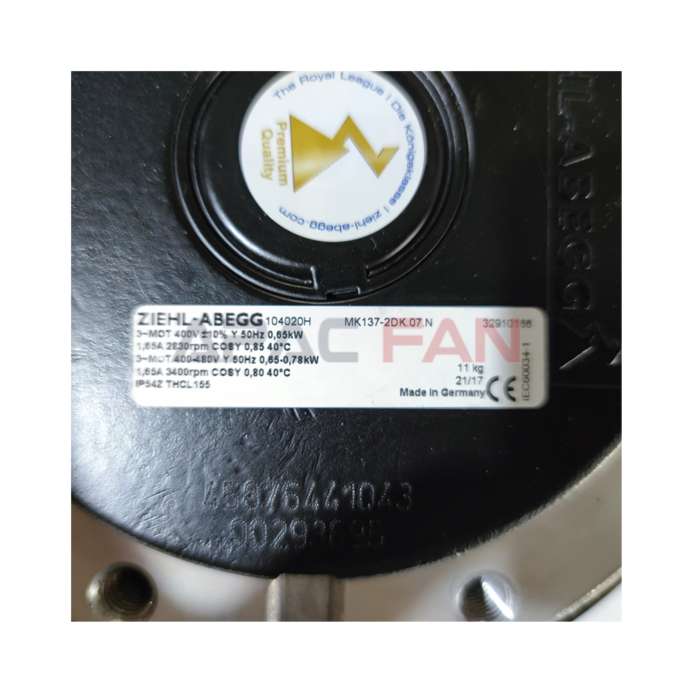 MK137-2DK.07.N 104020H ZIEHL-ABEGG