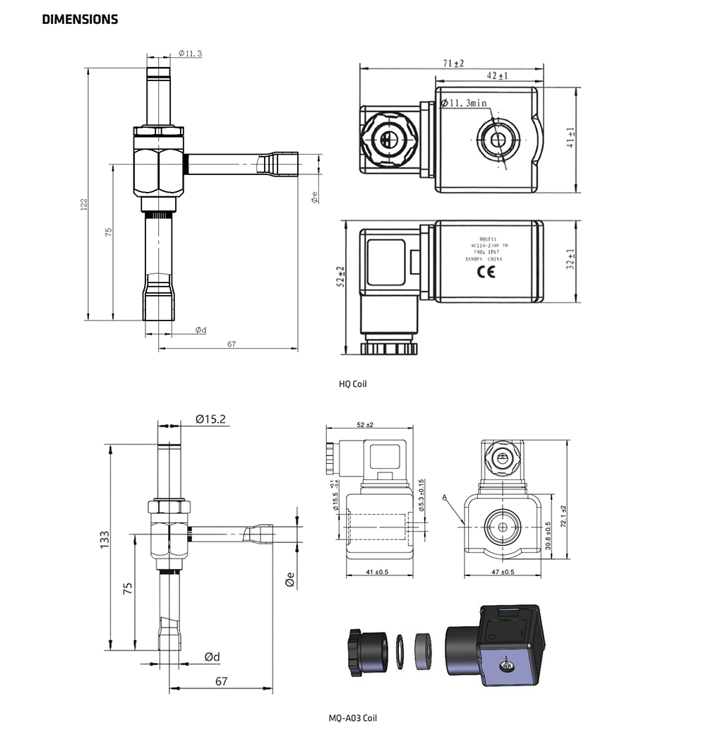 Sanhua Range PEV0-1 to PEV 6-25 Electronic Expansion Valve Complete Series 4