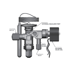 Multi-Function Expansion Valve (with Sight Glass and Solenoid Valve)