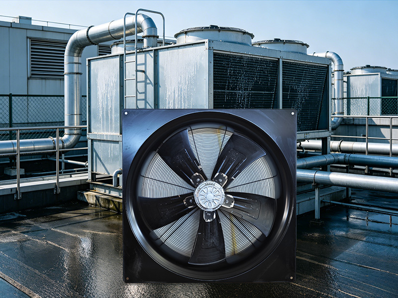 W6D910-GA01-01 – AC HyBlade® Axial Fan for Energy-Rated Dry Coolers | Supports EU & NA Projects