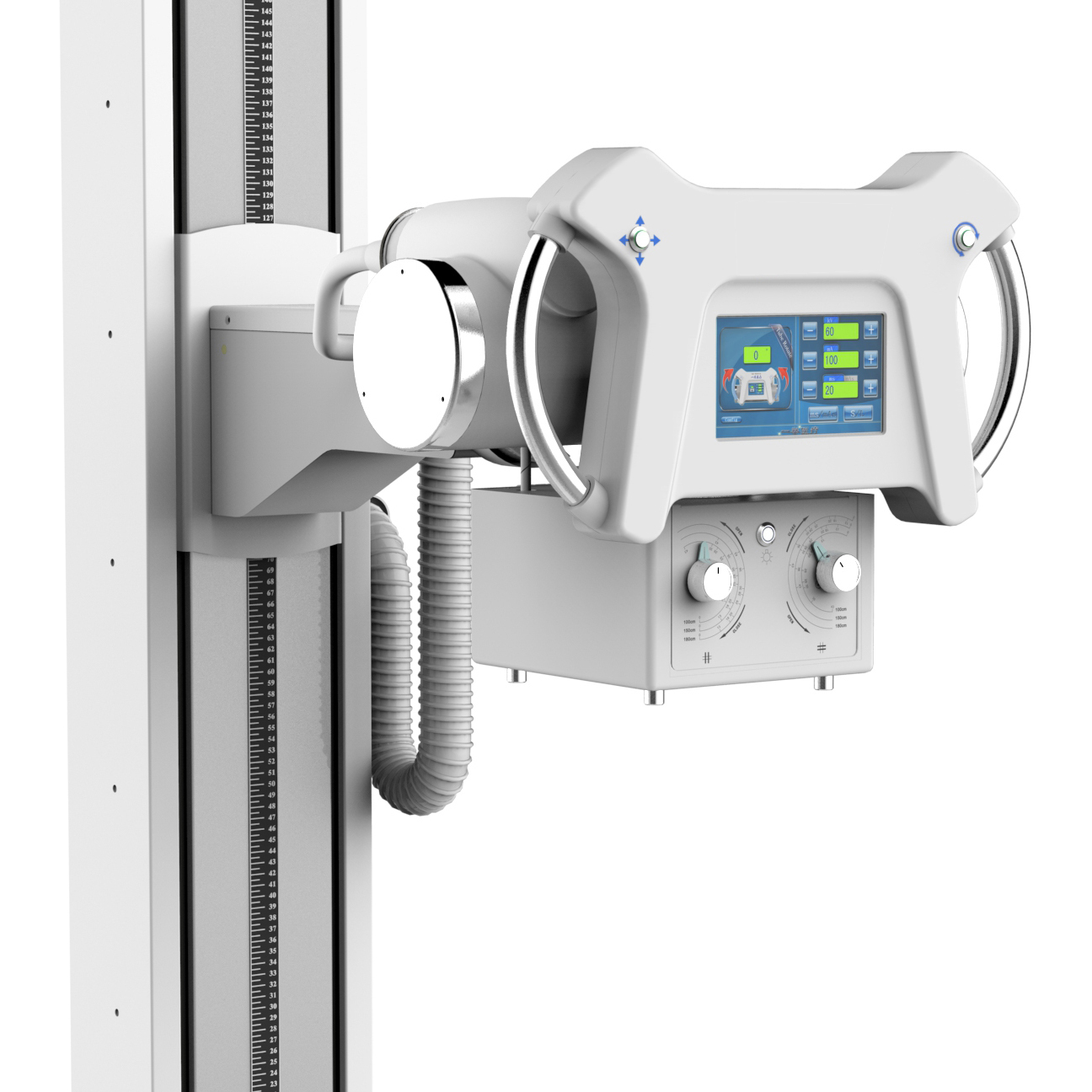 50KW 630mAh Floor-mounted Digital X-ray Machine with Flat Panel Detector BX50DR-A
