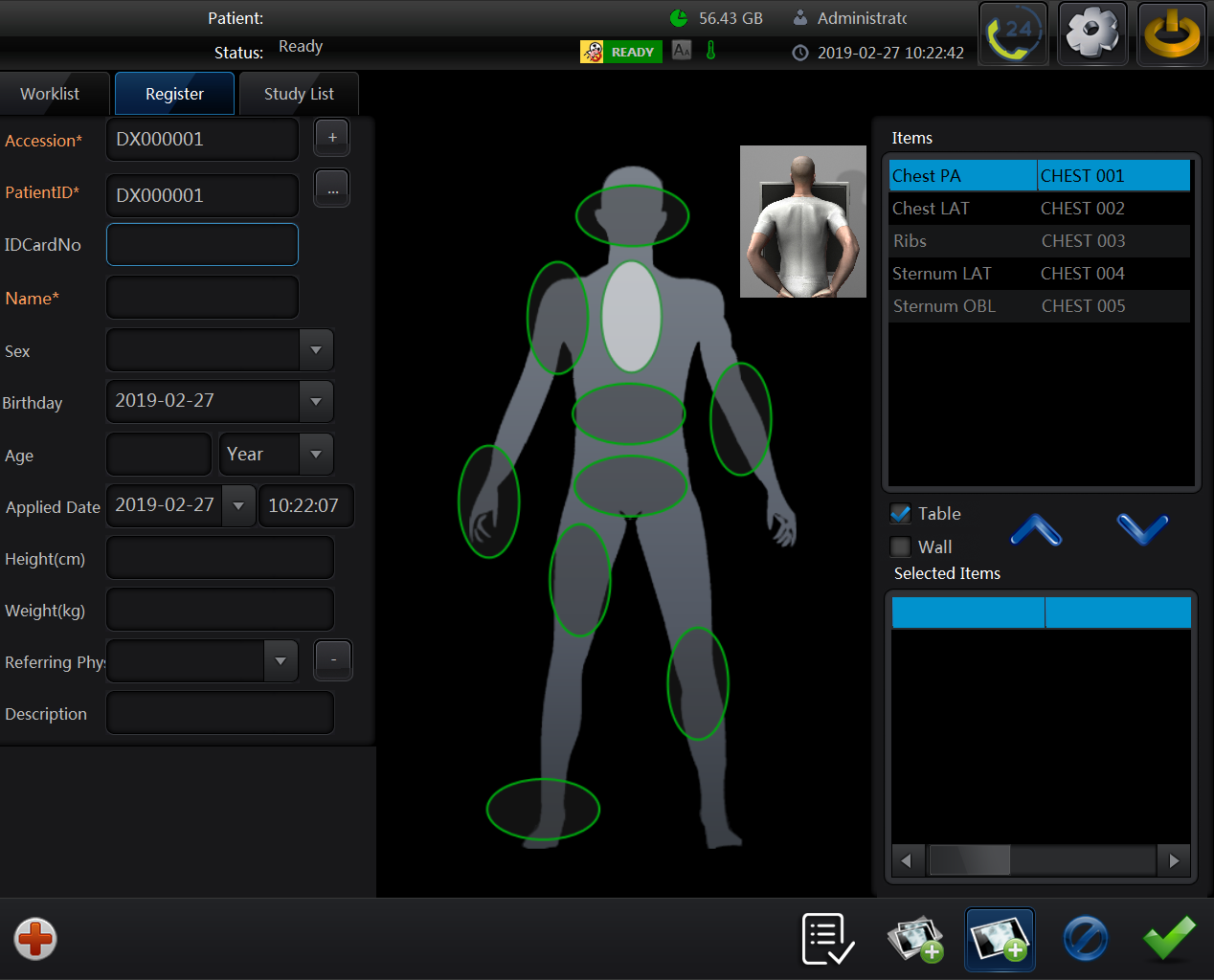 5kW Digital X-Ray Machine Portable X-ray System BX05DR&nbsp;