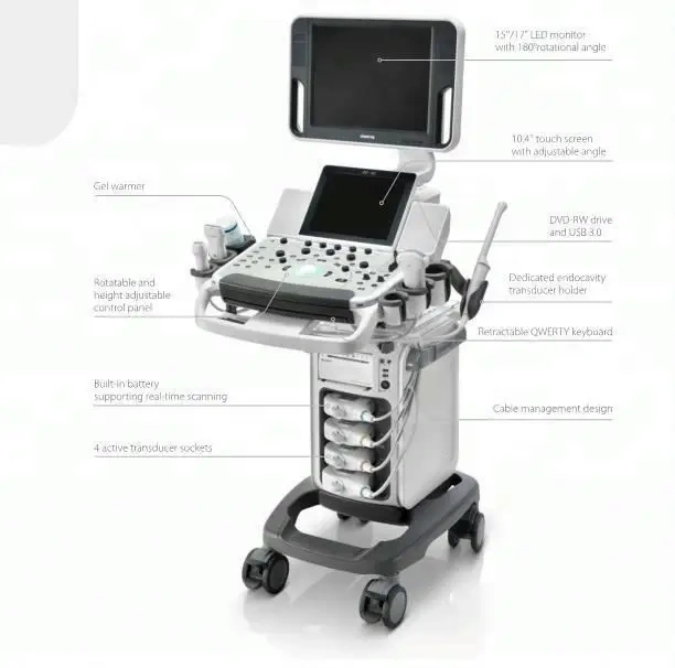 Mindray 4D Color Doppler Ultrasound Machine DC-40 With CW Module and 4D Module