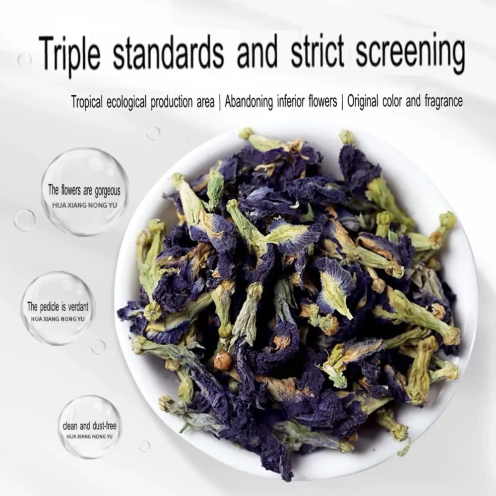 Bober Tea Wholesale High -quality Natural Blue butterfly Pea Flower Tea