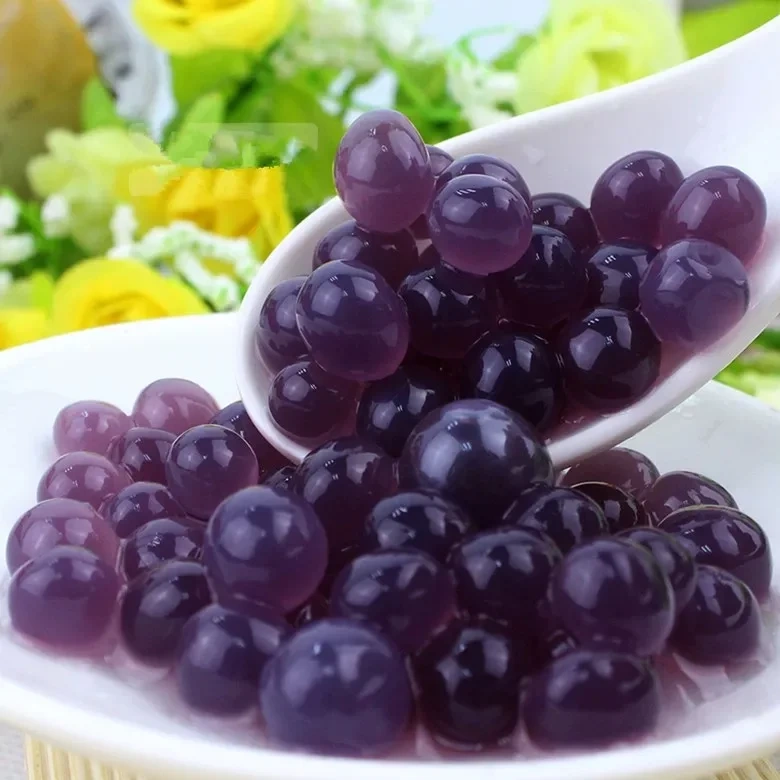 BOBER Tea Pearl Milk Tea Materials Blueberry Broken Bobba Pearl Pearl