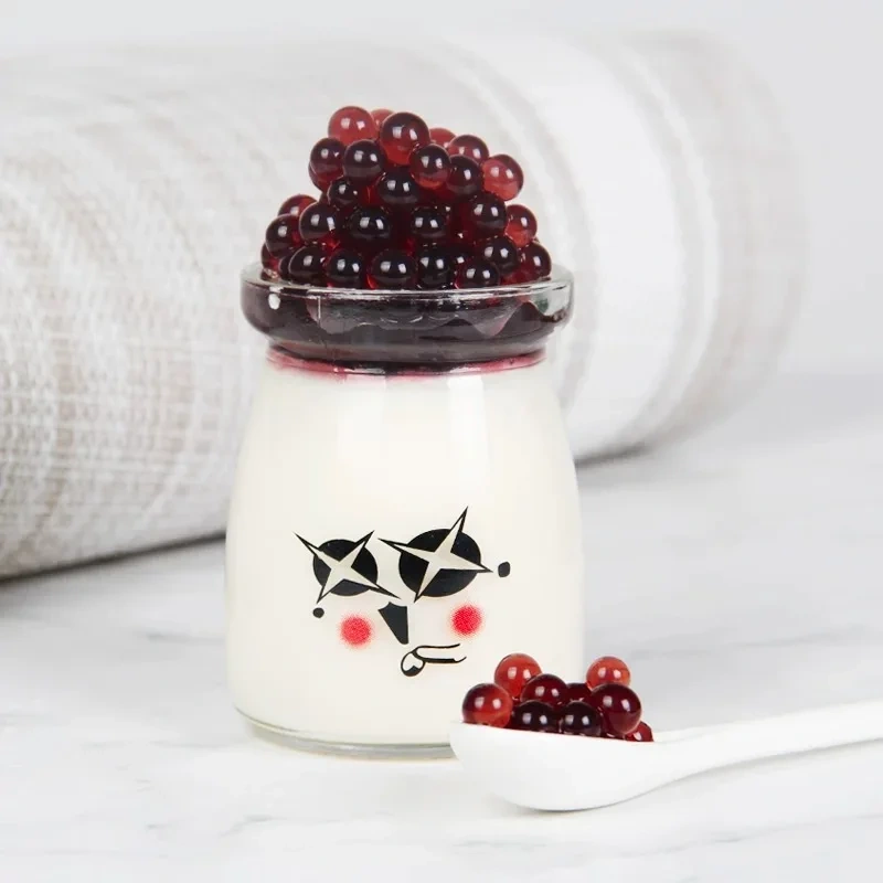 BOBER Tea Pearl Milk Tea Materials Blueberry Broken Bobba Pearl Pearl