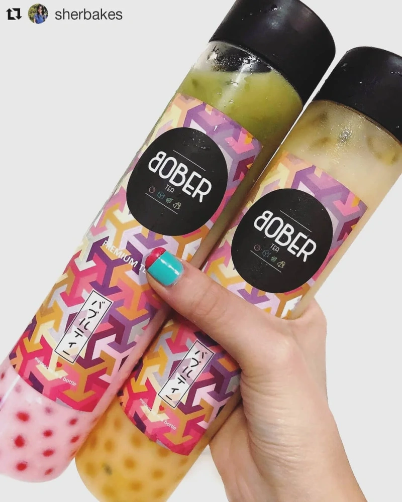 Bober TEA Wholesale Supplier Grape -flavored Crystal Boba Jelly Pour Head