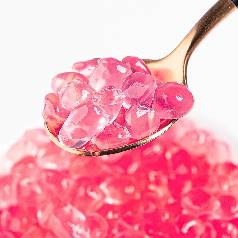 Bober TEA 1 Kilograms Instant Cherry Blossom -flavored Crystal Poba Juice Konjac Jelly Ball Pearl Coffee Milk Tea Shop