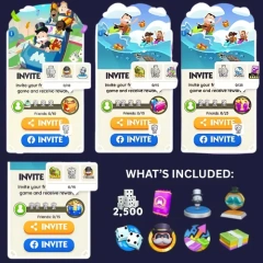 Monopoly Go Invites Friends Rewards