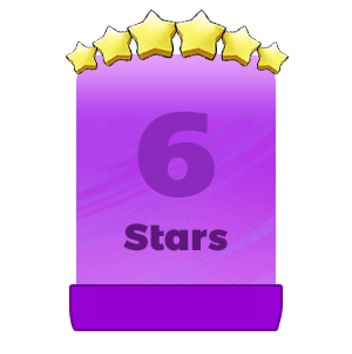 6 Stars Stickers