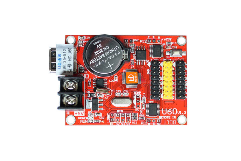 Huidu Single-dual Color U-disk Series LED Controller Card HD-U64A U63 U6A LED Controller