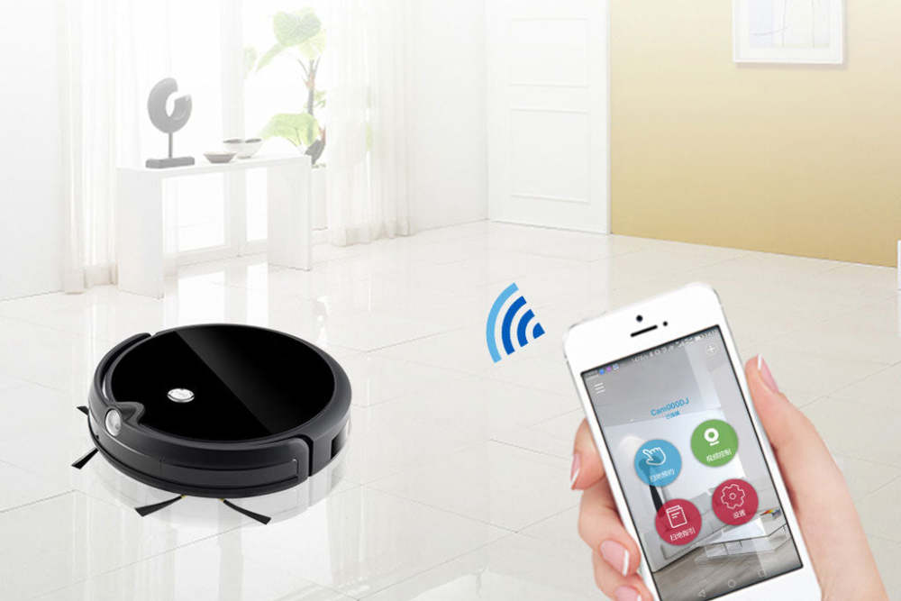 Intelligent Sweeper Robot Whole House Planning With App,Camera,Silent,Self-charging
