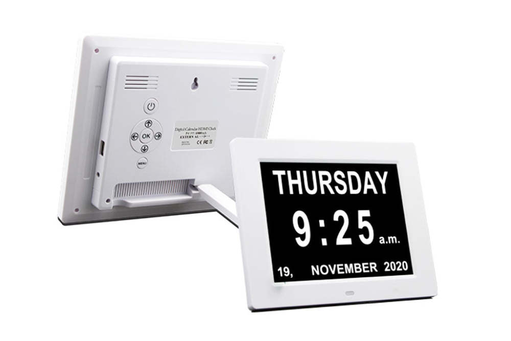 8 Inch Digital Calendar Day Clock,Orientation Dementia Clock