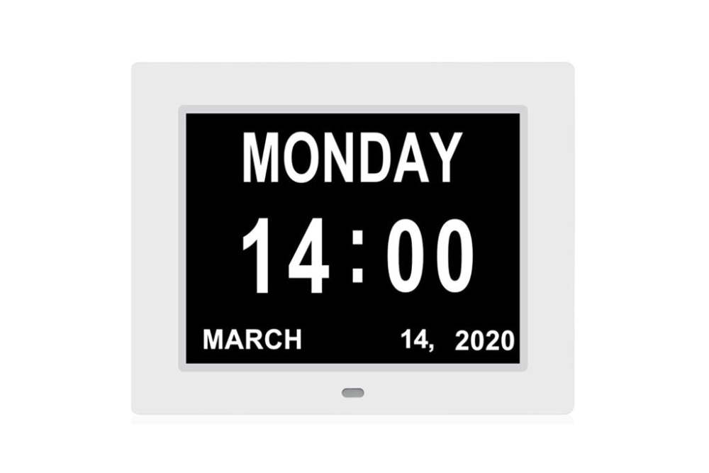 8 Inch Digital Calendar Day Clock,Orientation Dementia Clock