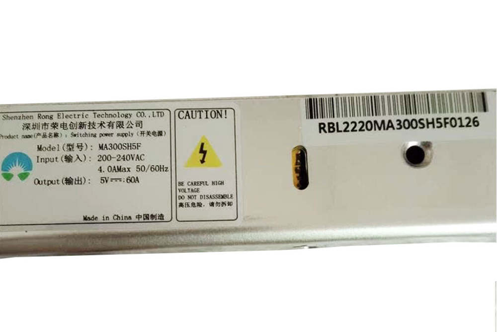 Rong-Electric LED Displays Power Supply MA300SH5F 5V60A 300W LED Display Power Supply