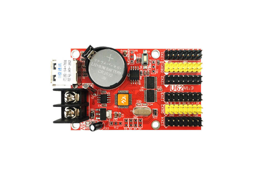 Huidu Single-dual Color U-disk Series LED Controller Card HD-U64A U63 U6A LED Controller
