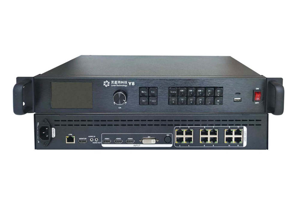 Linsn Y8 Series 2-in-1 LED Display Controller Y8-308 Y8-312 LED Video Processor