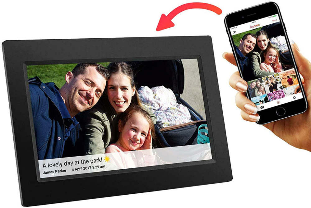 10.1 Inch Digital Photo Frame WiFi Picture Video 16GB Touch Screen Auto Rotate