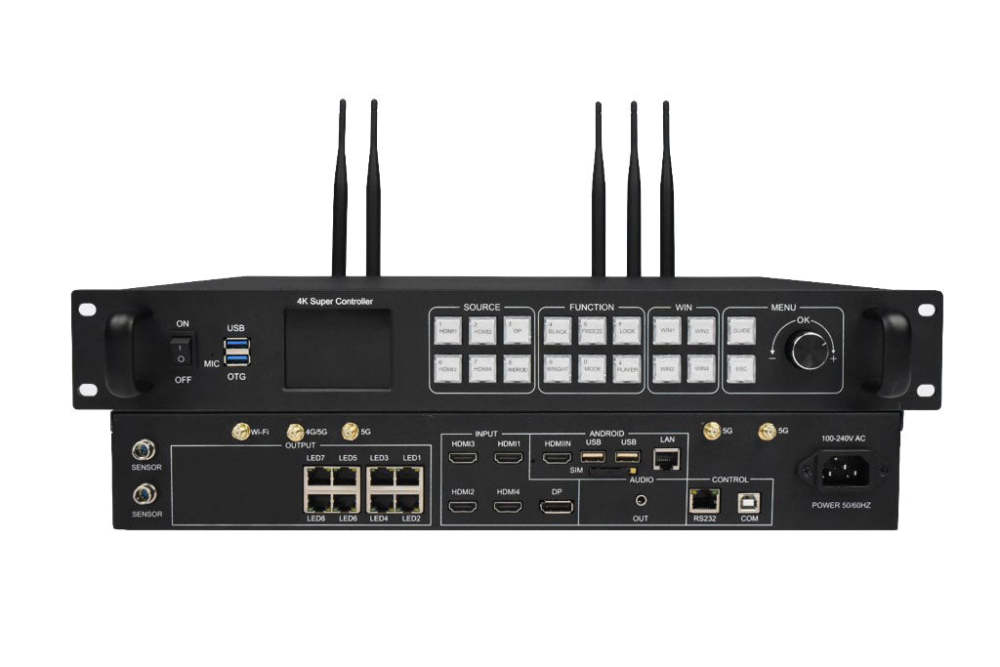 Huidu Dual-mode A Series LED Display Controller HD-A8 A7 A6L A5L A4L LED Multimedia Player