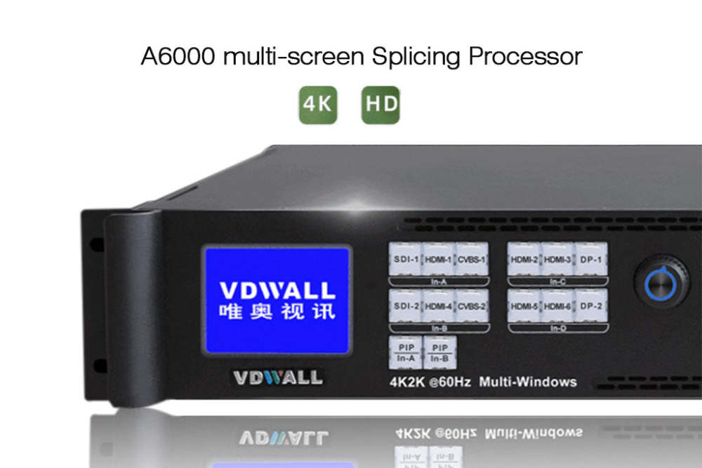 VDWALL A6000 Real 4K multi-screen Splicing Processor LED Video switcher processor