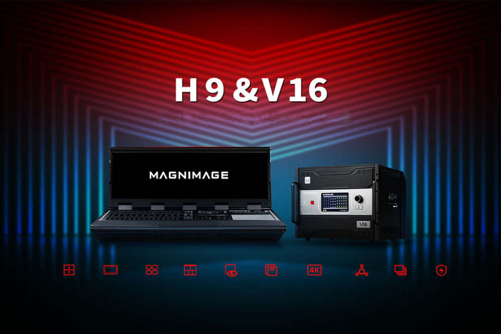 Magnimage MIG-H9+MIG-V16 Studio Stage Video Control Switcher Solution for Conference