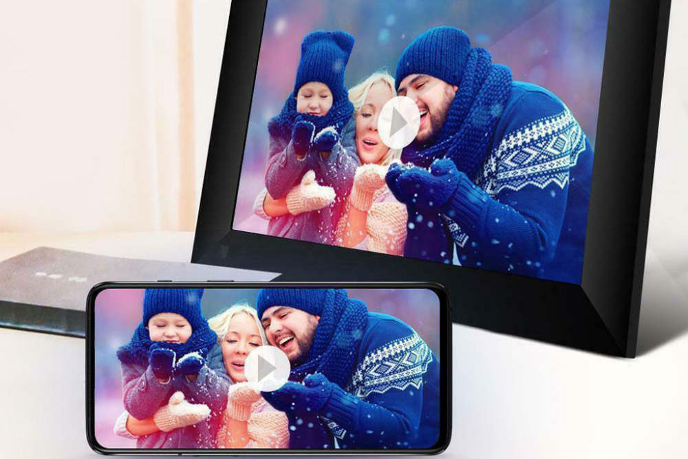 10.1 Inch Digital Photo Frame WiFi Picture Video 16GB Touch Screen Auto Rotate