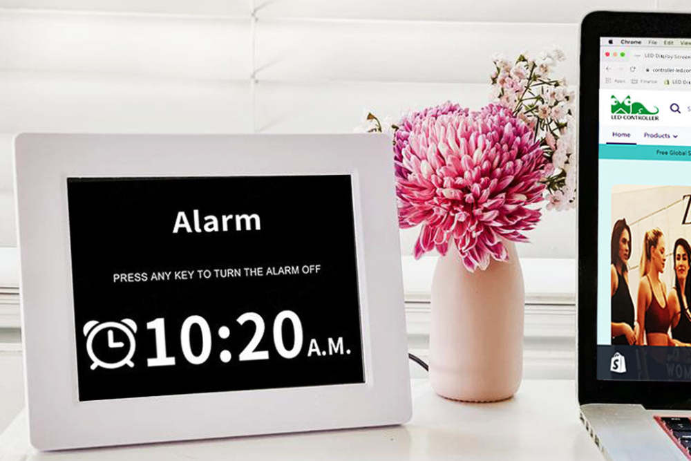 8 Inch Digital Calendar Day Clock,Orientation Dementia Clock