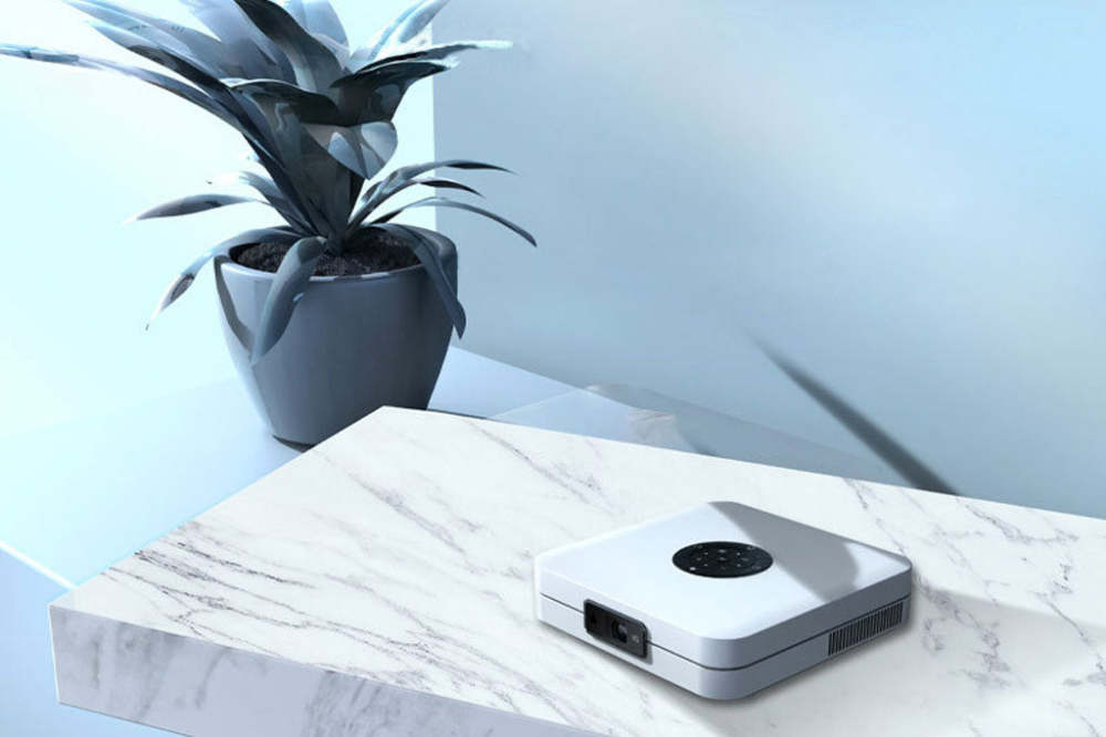 K1 Portable WiFi DLP Projector 400 Ansi Lumens Andriod 7.1 2GB + 32GB 100 Inch Picture