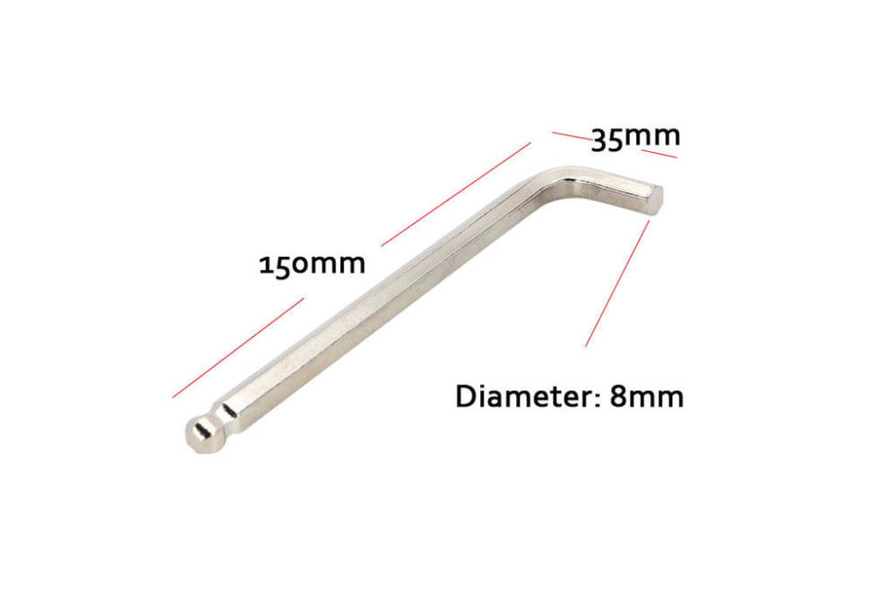 8mm Allen Wrench LED Display Screen Repair Tool Hexagonal Screwdriver Hex Keys Steel Alloy